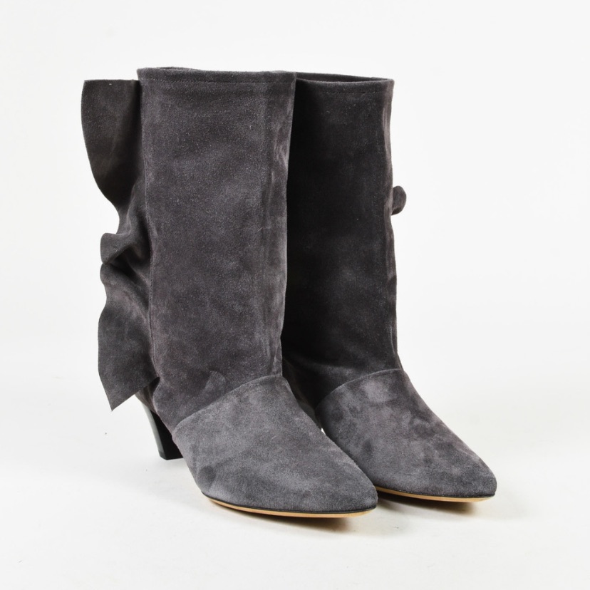 Iro Gray Suede Fabita Boots